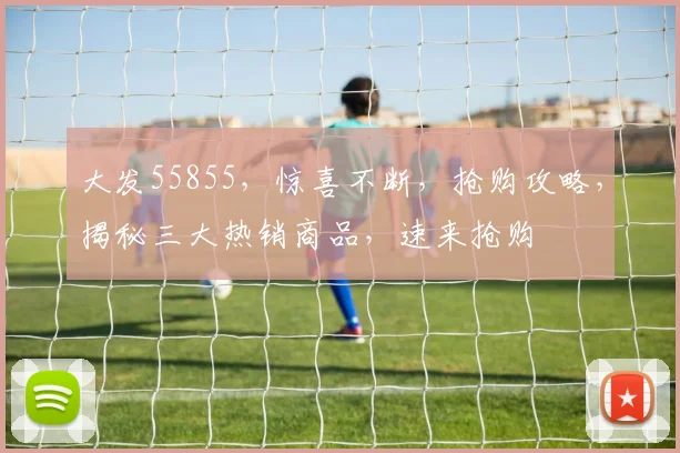 大发55855，惊喜不断，抢购攻略，揭秘三大热销商品，速来抢购